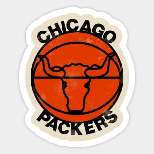 Chicago Packers ))(( Retro Defunct Basketball Team Design Sticker